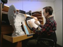 Animators use maquettes for reference to their hand-drawn animation in "Creating the Firebird Suite."