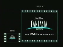 The IMAX trailer for Fantasia 2000 compares the size of standard 35 mm film to that of large-screen IMAX.