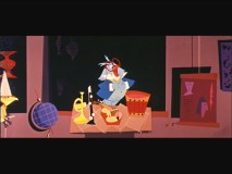 In glorious (but letterboxed) CinemaScope, Professor Owl pulls out the four instruments he'll be discussing in "Toot, Whistle, Plunk, and Boom."