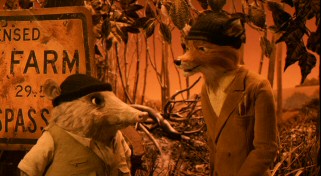 Relocation helps Mr. Fox (voiced by George Clooney) rekindle his passion for thieving after twelve years on the straight and narrow. His minnow-fishing super Kylie the opossum (Wallace Wolodarsky) is his accomplice, when he's not spacing out.