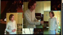 In three different video windows, writer/director Wes Anderson acts out character's parts for animators in "From Script to Screen."