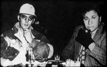 Hunter S. Thompson and Oscar Zeta Acosta, the real Raoul Duke and Dr. Gonzo, appear together in a frame from Acosta's biographical photo essay.