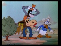 An overly enticed moose leaves Goofy and Donald needing a new disguise in "Moose Hunters."
