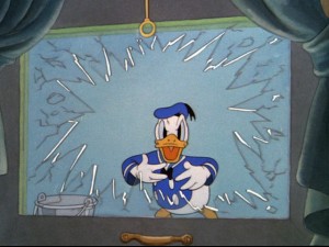 That's not how you clean a window, Donald.
