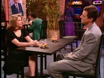 After their closer in age dates leave with one another, D.J. and Danny are left alone at Cafe '80s in "A Date with Fate."