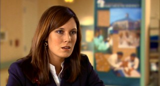 At the hospital where she works, Catherine (Erin Bethea) is surprised to learn of a major charitable donation for her grandmother.