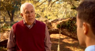 Caleb's father (pastor Harris Malcom) is there to listen, preach, and prescribe The Love Dare to his maritally-challenged son.