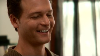 Adam, a blind man who saw himself sighted in the near-future, is one of nine individuals profiled in the Easter egg faux public television series "Stories from the Mosaic."