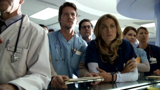 Mark's wife Olivia Benford (Sonya Walger) and her briefly suicidal intern Bryce Varley (Zachary Knighton) are two lead characters who give the show reason to spend time at the hospital.