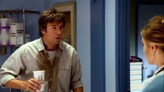 A-ha! Spilling coffee on himself is no big deal to newly-single dad Lloyd Simcoe (Jack Davenport) as he meets his foreseen adultery target.