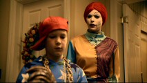 Dressed as Sally from "The Nightmare Before Christmas", Benford nanny Nicole (Peyton List) is surprised to see this young pimp (Ryan Wynott) make himself at home in the Halloween episode "Scary Monsters and Super Creeps."
