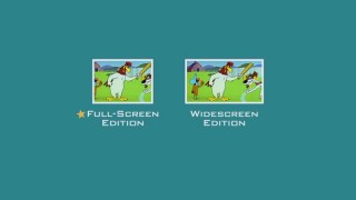 The screen format selection screen, accessible only at disc insertion, conveys almost the exact opposite of what its choices really look like.