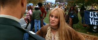 Grown-up, Jenny (Robin Wright) becomes a troubled hippie who Forrest enjoys running into.