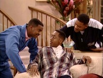 Carlton and Will question Derek's (Jaleel White) intentions to deflower Ashley in "Not With My Cousin You Don't."