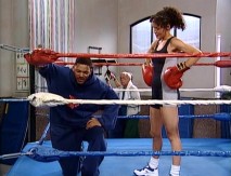 Will is reluctant to spar with his cousin's boxing instructor Helena (Galyn Grg).