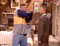 As Malcolm X watches from the pool house wall, Will stops himself from punching G's conniving son (Craig Kirkwood).