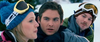 Dan (Kevin Zegers, center) decides girlfriend Parker (Emma Bell), not best friend Lynch (Shawn Ashmore), is best suited for attempting the group's discounted admission Sunday ski plan.