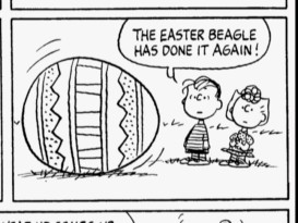 This Easter 1977 strip is one of the many Peanuts comics we get a look at in the featurette "In Full Bloom: Peanuts at Easter."