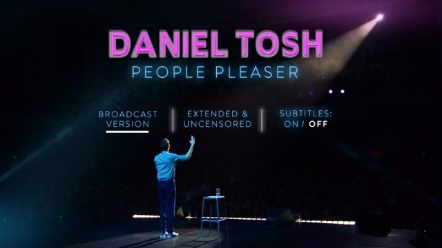 As the basic main/only menu indicates, "Daniel Tosh: People Pleaser" is the rare Comedy Central DVD to serve up both broadcast and uncensored versions.