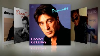Pictures of Al Pacino from over the years are turned into era-specific album covers, displayed in this gallery.