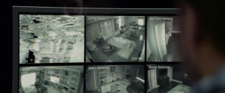 Scrambled home surveillance camera footage troublingly suggests an otherworldly intruder.