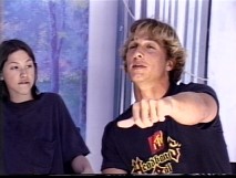 University of Texas film student Matthew McConaughey wears an MTV Headbangers Ball T-shirt while mock-driving his way through his audition with Wiley Wiggins.