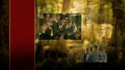 Quotes and clips float by on the Blu-ray's menu.