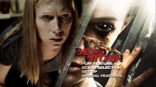 The Dead Within DVD's main menu divides the screen between cover art and clips.