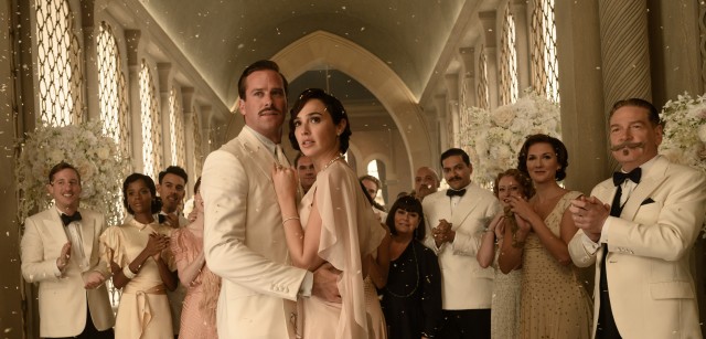 The lavish Egyptian wedding of Simon Doyle (Armie Hammer) and Linett Ridgeway (Gal Gadot) brings about the events of the Agatha Christie murder mystery "Death on the Nile."