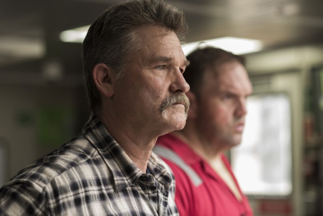A handlebar-mustachioed Kurt Russell plays Deepwater Horizon's beloved installation manager Jimmy Harrell.
