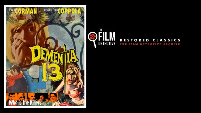 The Film Detective's Dementia 13 Blu-ray menu looks a lot like the cover art.