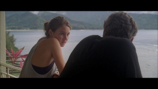 Alex (Shailene Woodley) opens up to her father in the more significant of two deleted scenes.