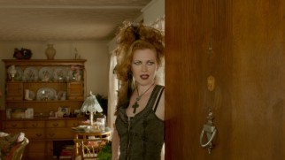 Vicki Hutcheson (Mireille Enos) welcomes you to a satanic gathering.