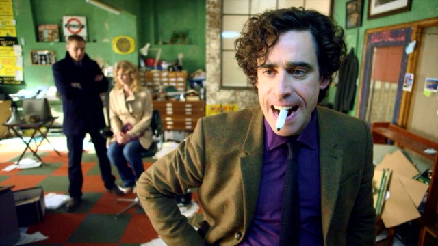 Stephen Mangan plays Dirk Gently, a "holistic" detective who solves mysteries with a web of interconnected events.