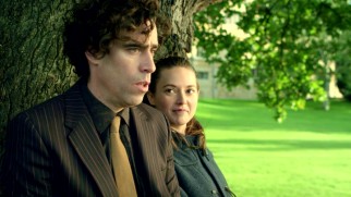 While dodging police at the university from which he was expelled, Dirk (Stephen Mangan) makes a friend (Lydia Wilson) with a taste for salt and vinegar potato chips.