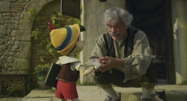 Tom Hanks plays Geppetto, the old Italian puppetmaker who creates Pinocchio and wishes him into existence in Disney's "Pinocchio" (2022).