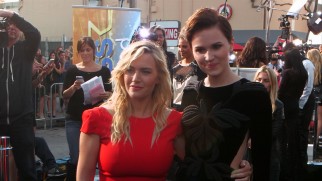 "Bringing 'Divergent' to Life" extends all the way to the film's LA premiere, whose red carpet Kate Winslet and author Veronica Roth walk together.