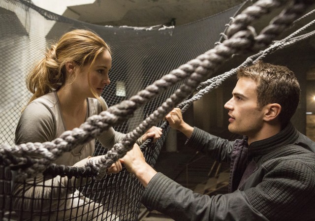 Tris (Shailene Woodley) and Four (Theo James) are supposed to be the new Bella and Edward or Katniss and Peeta.
