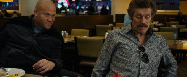 Troy's partners in crime are fellow ex-cons Diesel (Christopher Matthew Cook) and Mad Dog (Willem Dafoe).