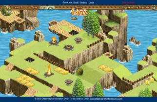 In "Legend of the Gronckle", you race against the clock rolling around as a dragon.