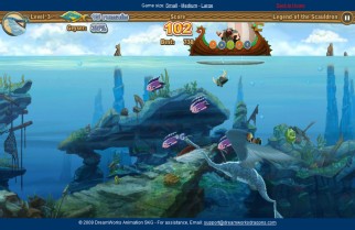 "Legend of the Scauldron" takes you under the water to eat fish and avoid rubbish.