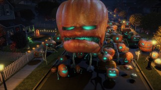 Mutant Pumpkins from Outer Space pose a threat to Modesto, California in this "Monsters vs Aliens" Halloween special.