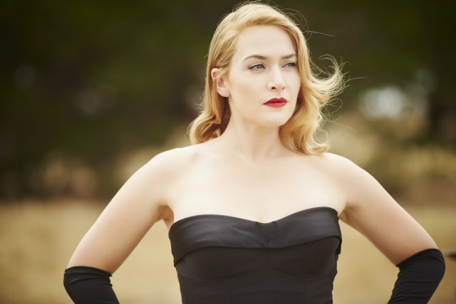In "The Dressmaker", Myrtle "Tilly" Dunnage (Kate Winslet) turns heads at a rugby match in a strapless black dress.