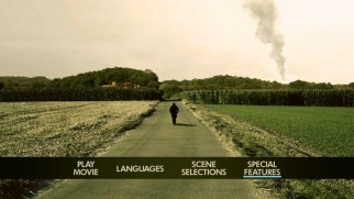 The Driftless Area's DVD main menu doesn't really suit the film well.