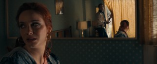 Highly-billed but briefly-seen Christina Hendricks plays Blanche, the pawn store robbery moll.