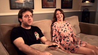 Two-time drunken narrator Jen Kirkman gets to watch her pilot appearance with creator Derek Waters in the first of the DVD's "Sober Reveals."