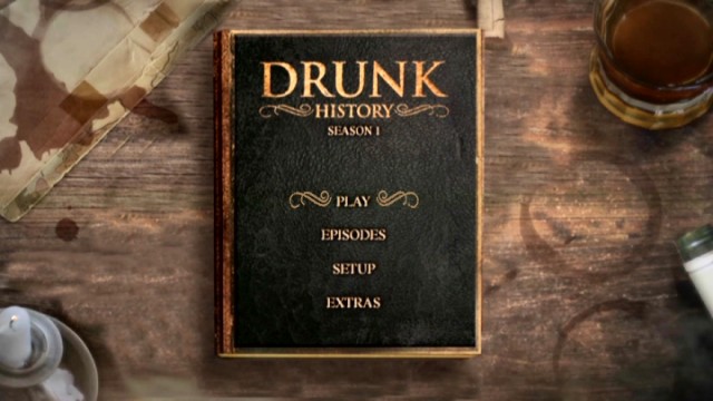 The main menus adapt the series' appropriate opening titles imagery.
