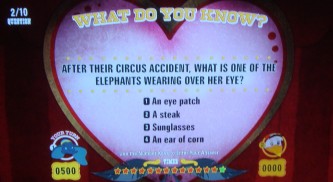 The game "What Do You Know?" tests your knowledge of the film, animals, and the circus.