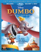 Dumbo: 70th Anniversary Edition Blu-ray + DVD combo cover art - click to buy from Amazon.com