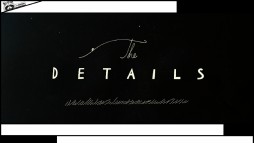 The Details' title logo appears on the Blu-ray's menu, which, like the cover art, features a raccoon at its top left corner.
